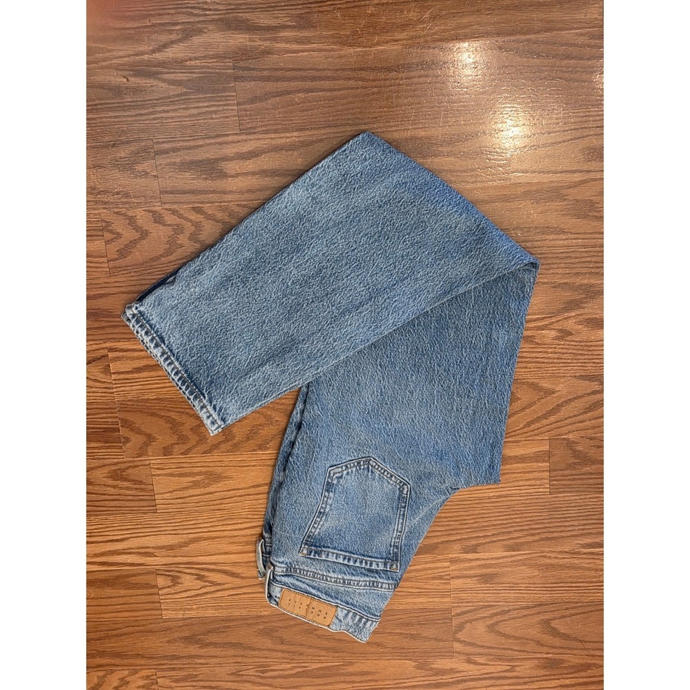 PacSun Jordyn Low Rise Straight Leg Jeans Womens 24 Medium Wash Blue Denim